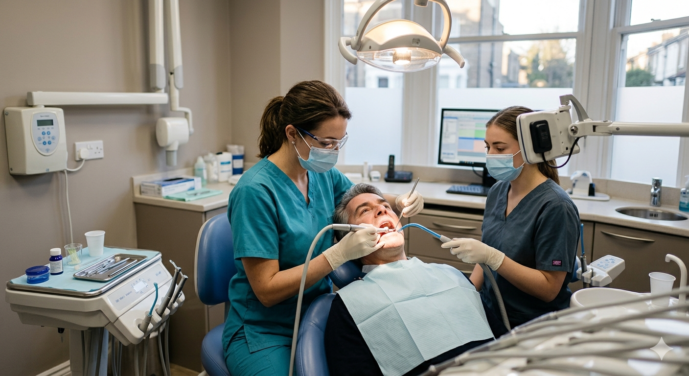 Dentista usando FARO Solutions